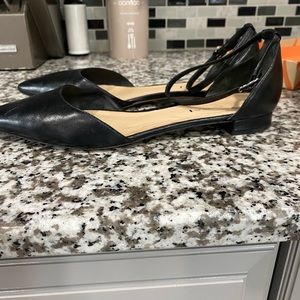 Via Spiga leather black shoes with ankle strap